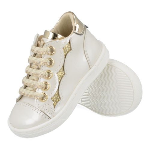 Banaline sneakers ecru Meisjes ( - ecru gouden sneaker25122125) - Junior Steps