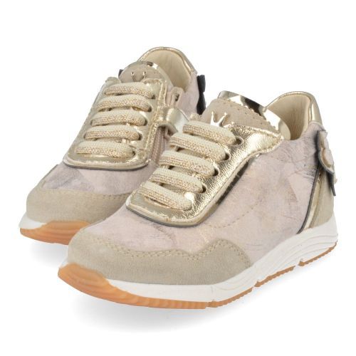 Banaline sneakers GOUD Meisjes ( - goud sneakertje met strikje25122040) - Junior Steps