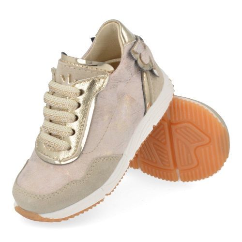 Banaline sneakers GOUD Meisjes ( - goud sneakertje met strikje25122040) - Junior Steps