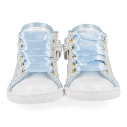 Banaline sneakers wit Meisjes ( - lichtblauw sneakertje 22122020) - Junior Steps
