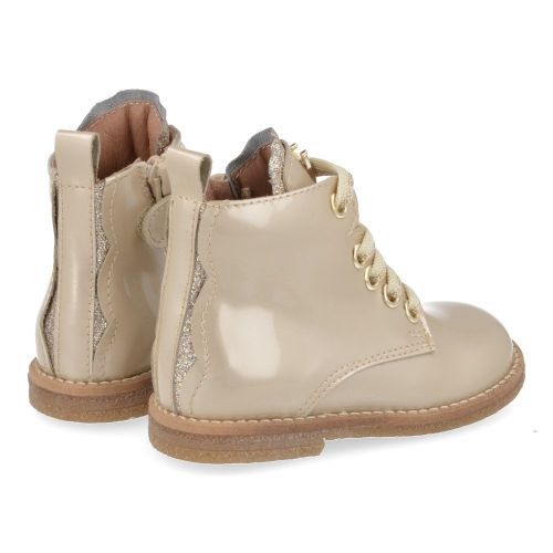 Banaline veterboot beige Meisjes (veterboots beige lakleder - 25222015) - Junior Steps