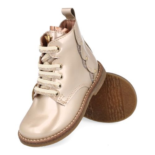 Banaline veterboot beige Meisjes (veterboots beige lakleder - 36222010) - Junior Steps