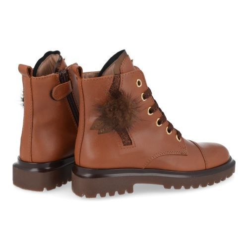 Banaline Lace boot cognac Girls (25222046) - Junior Steps