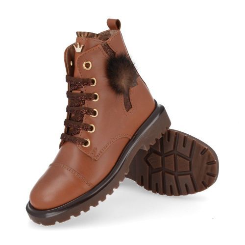 Banaline Lace boot cognac Girls (25222046) - Junior Steps