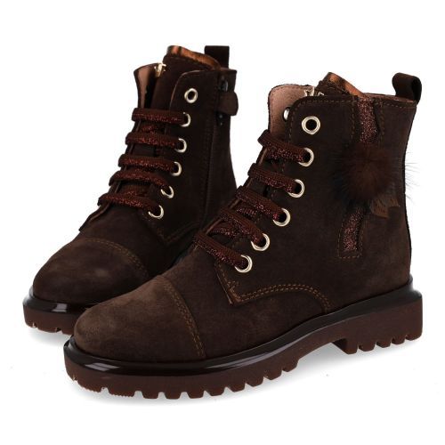 Banaline Schnürstiefel Dunkelbraun Mädchen (36222030) - Junior Steps