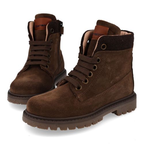 Banaline Bottines à lacets Brun Garçons (36222531) - Junior Steps