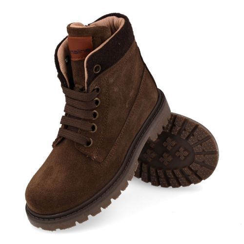 Banaline Bottines à lacets Brun Garçons (36222531) - Junior Steps