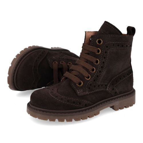 Banaline Bottines à lacets Brun Garçons (36222542) - Junior Steps