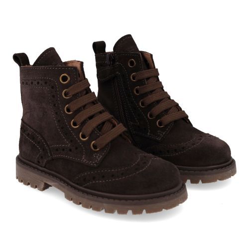 Banaline Bottines à lacets Brun Garçons (36222542) - Junior Steps