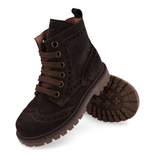 Banaline Bottines à lacets Brun Garçons (36222542) - Junior Steps