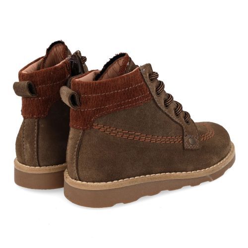 Banaline Bottines à lacets Kaki Garçons (36222526) - Junior Steps