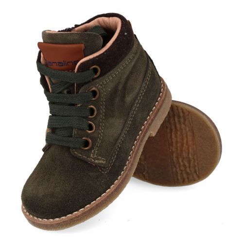 Banaline Bottines à lacets Kaki Garçons (36222530) - Junior Steps