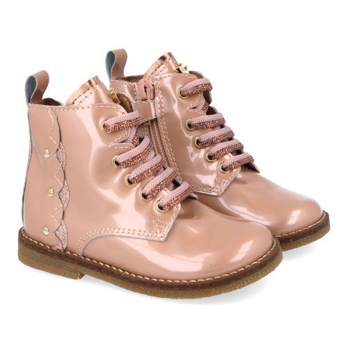 Banaline veterboot roze Meisjes (veterboots roze lakleder - 36222010) - Junior Steps
