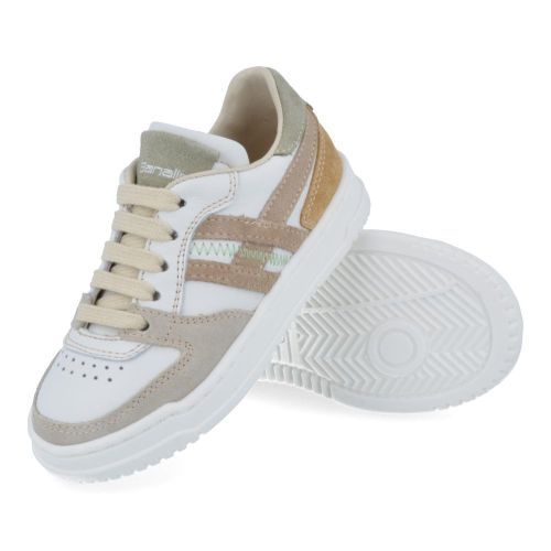 Banaline sneakers wit Jongens (wit beige jongenssneakers - 26122511) - Junior Steps