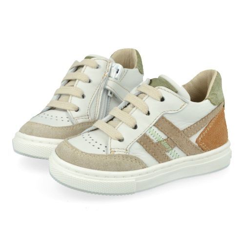 Banaline sneakers wit Jongens (wit beige sneaker - 26122510) - Junior Steps