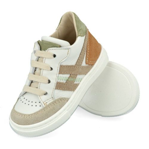 Banaline sneakers wit Jongens (wit beige sneaker - 26122510) - Junior Steps