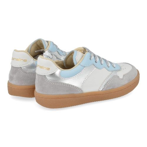 Banaline sneakers lichtblauw Meisjes ( - wit blauwe sneaker25122015) - Junior Steps