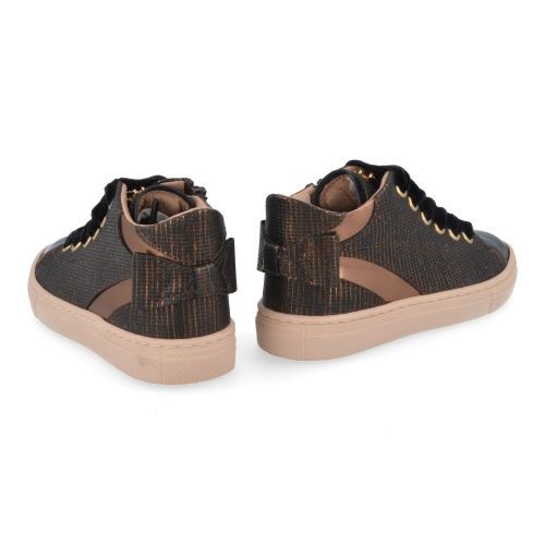 Banaline sneakers Zwart Meisjes ( - zwarte sneaker met strikje22222031) - Junior Steps