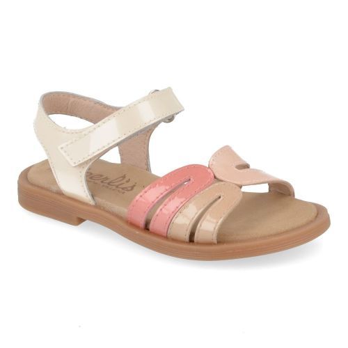 Beberlis sandalen beige Meisjes ( - beige roze sandaal23198) - Junior Steps