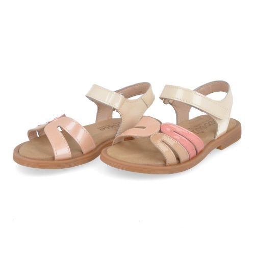 Beberlis sandalen beige Meisjes ( - beige roze sandaal23198) - Junior Steps