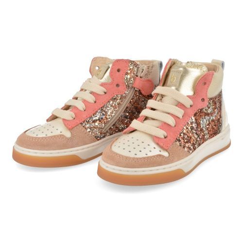 Beberlis sneakers beige Meisjes ( - beige sneaker met glitter24276-A) - Junior Steps