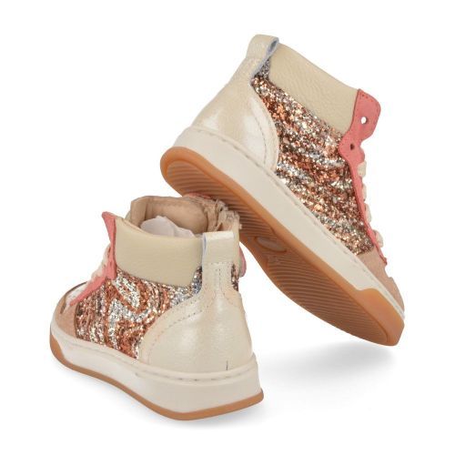 Beberlis sneakers beige Meisjes ( - beige sneaker met glitter24276-A) - Junior Steps