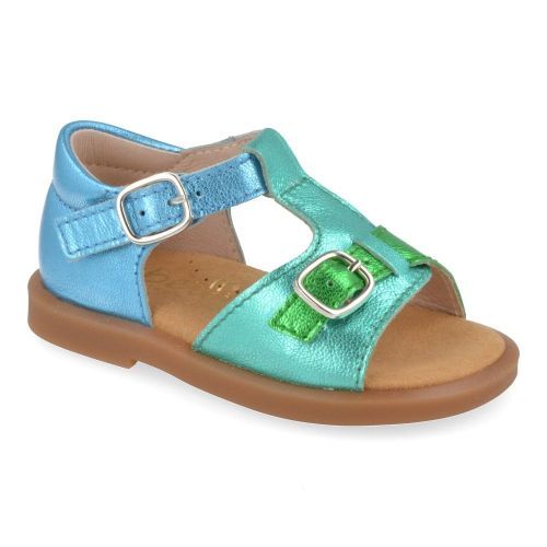 Beberlis sandalen blauw Meisjes ( - blauw sandaaltje23804-B) - Junior Steps