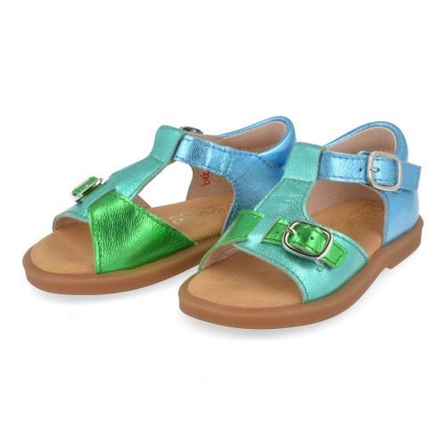 Beberlis sandalen blauw Meisjes ( - blauw sandaaltje23804-B) - Junior Steps