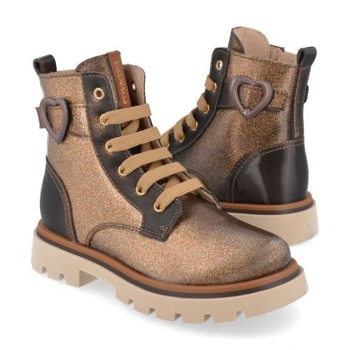 Beberlis Lace boot Bronze Girls (24767-A) - Junior Steps