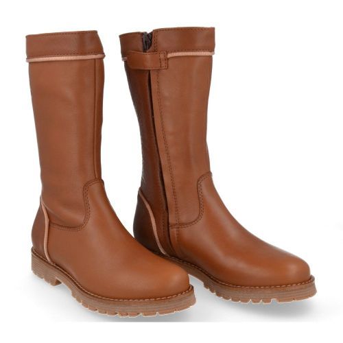 Beberlis Bottes cognac Filles (23461) - Junior Steps