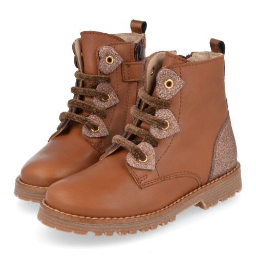 Beberlis Bottes à lacets cognac Filles (23471-W24) - Junior Steps