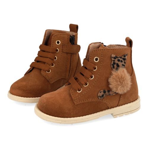 Beberlis Bottines à lacets cognac Filles (24778) - Junior Steps
