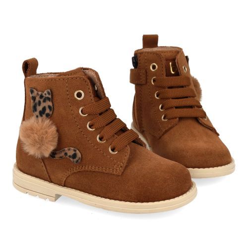 Beberlis Bottines à lacets cognac Filles (24778) - Junior Steps