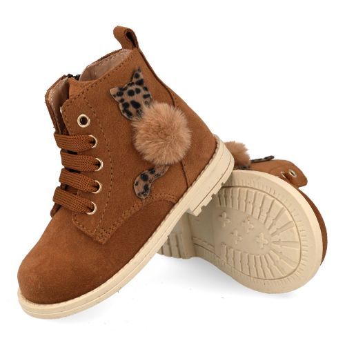 Beberlis Bottines à lacets cognac Filles (24778) - Junior Steps