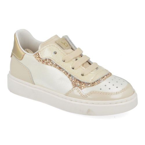 Beberlis sneakers ecru Meisjes ( - ecru sneaker met glitter24499) - Junior Steps