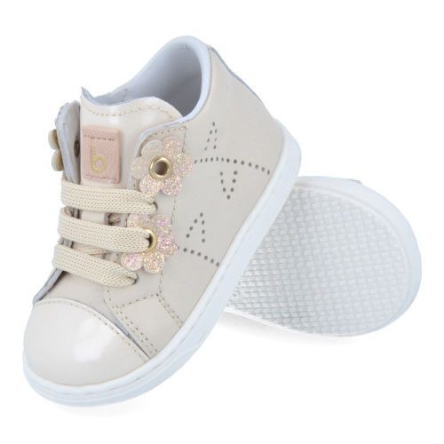 Beberlis veterschoen ecru Meisjes (ecru sneakertje - 24481) - Junior Steps