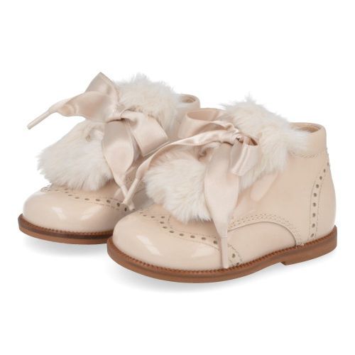 Beberlis Schnürschuhe ecru Mädchen (24161-C) - Junior Steps
