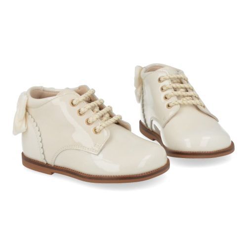 Beberlis Schnürschuhe ecru Mädchen (24146 C) - Junior Steps