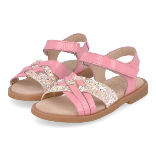 Beberlis sandalen fuchia Meisjes ( - fuschia sandaal met glitter24453) - Junior Steps