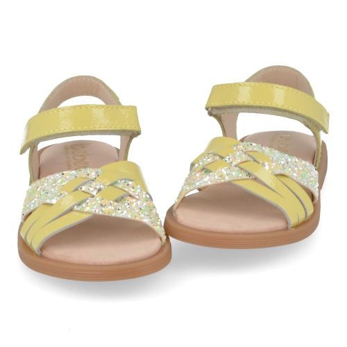 Beberlis sandalen geel Meisjes ( - geel sandaal met glitter24453) - Junior Steps