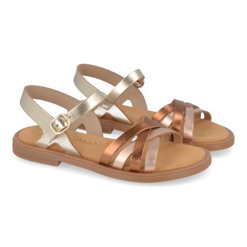 Beberlis sandalen GOUD Meisjes ( - goud kleurige sandaal 24449-B) - Junior Steps