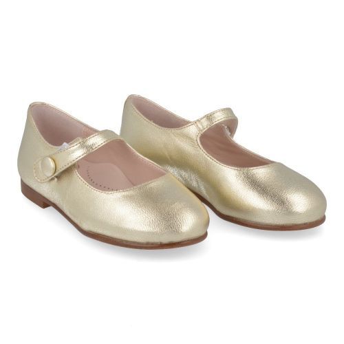 Beberlis ballerina GOUD Meisjes ( - goud metallic leder ballerina24342-A) - Junior Steps