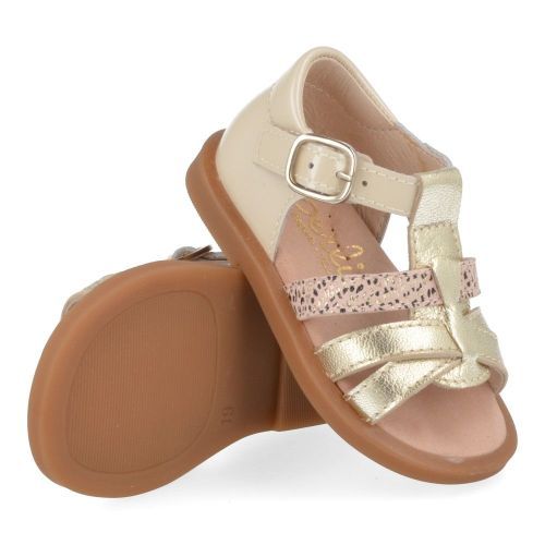 Beberlis sandalen GOUD Meisjes ( - goud sandaaltje23806-A) - Junior Steps