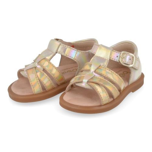 Beberlis sandalen GOUD Meisjes ( - goud sandaaltje24426-A) - Junior Steps