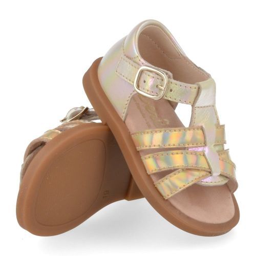 Beberlis sandalen GOUD Meisjes ( - goud sandaaltje24426-A) - Junior Steps