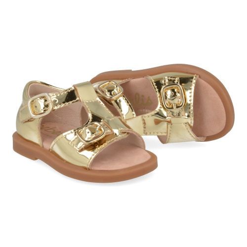 Beberlis sandalen GOUD Meisjes ( - goud  sandaaltje24421-A) - Junior Steps