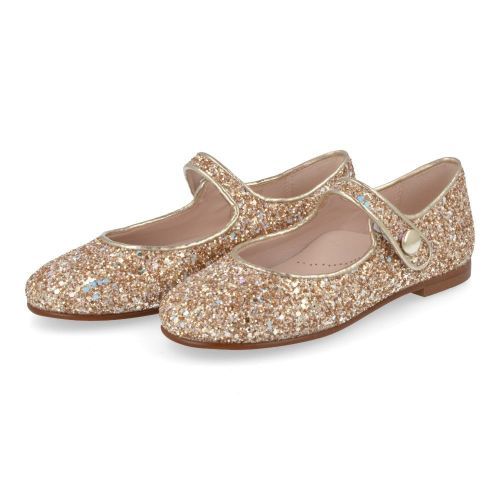 Beberlis ballerina GOUD Meisjes (gouden glitter ballerina - 25060) - Junior Steps