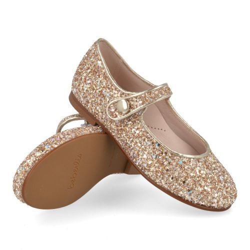 Beberlis ballerina GOUD Meisjes (gouden glitter ballerina - 25060) - Junior Steps