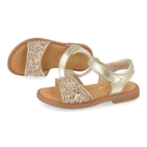 Beberlis sandalen GOUD Meisjes ( - gouden sandaal met glitter24456-C) - Junior Steps