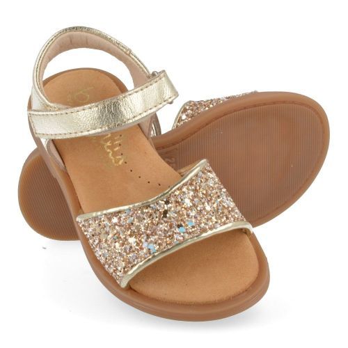 Beberlis sandalen GOUD Meisjes ( - gouden sandaal met glitter24456-C) - Junior Steps